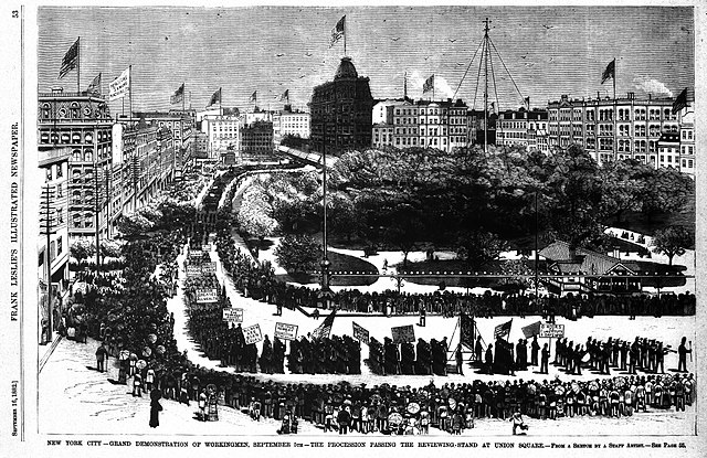 First Labor Day Parade, New York (1882)